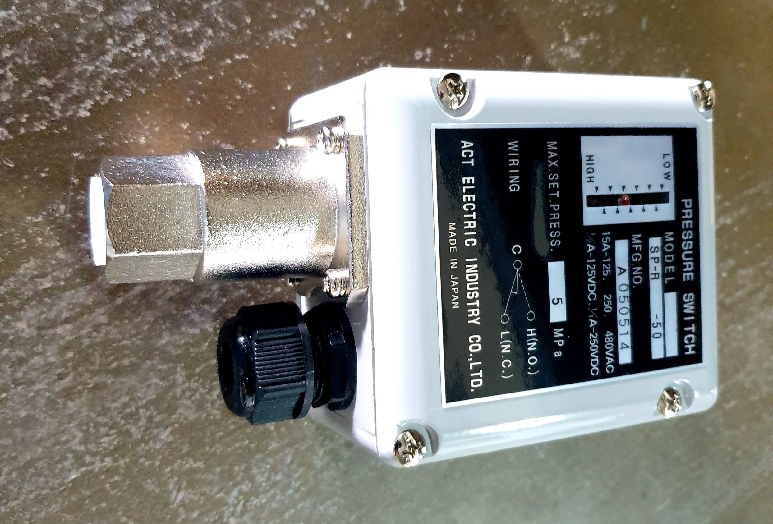 SP Pressure Switch "ACT" | SP-R-50, 100, 150, 200, 250 (Bar) Pressure Range | เพรสเชอร์สวิทซ์