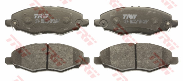 ผ้าเบรค หน้า TRW - Toyota Innova 2.0 และ 2.5 ปี 2004 on DTEC (GDB3427)