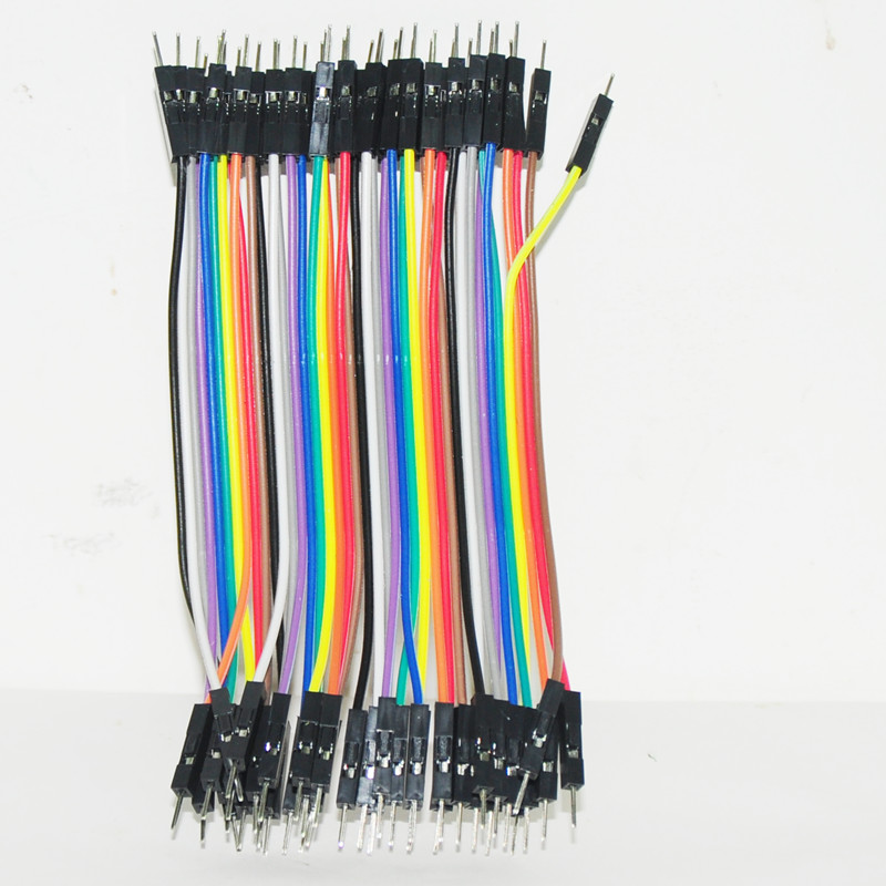 Jumper (M2M) cable wire 40pcs 10cm 2.54mm Male to Male