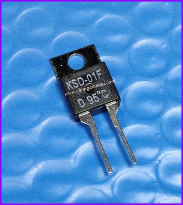 KSD-01F D95 °C Thermo switch เทอร์โมสวิตช์ เทอร์สตัท (D เป็นสวิตช์วงจรปิด เมื่ออุณหภูมิปกติ วัดขึ้น )