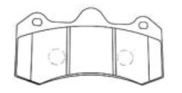 ROKBUL ผ้าเบรค หน้า คาลิเปอร์ AP Racing Caliper (CP7040)