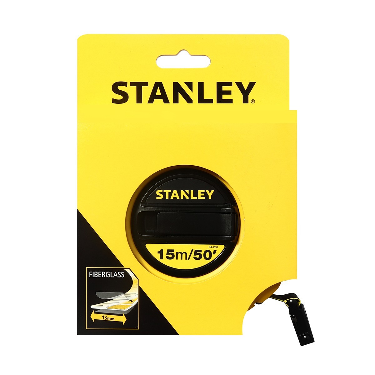 เทปวัดสายไฟเบอร์กลาส STANLEY 15 เมตร / 50 ฟุต