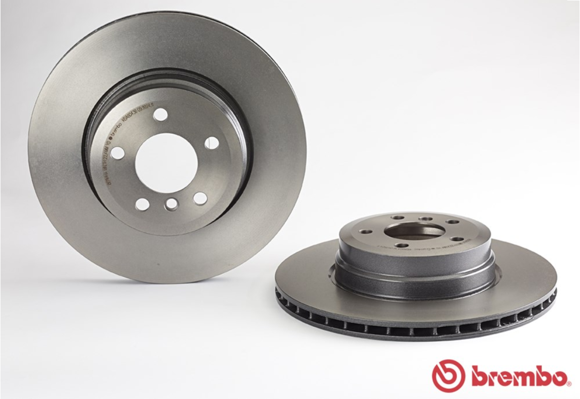 จานเบรค BMW X5 E70, X6 E71 (คู่หลัง) ปี 2007 ขึ้นไป / Brembo