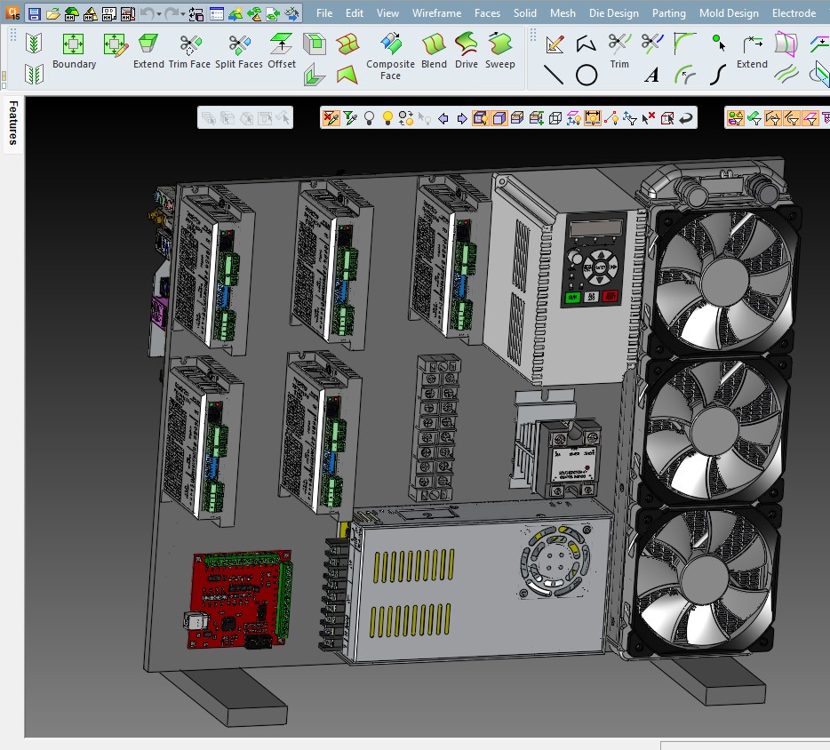 CNC 4AXIS MACH3 Controller - DIY -ALUMINIUM-MODEL-CADCAMCNCMOLDTHAI-CT02-766320