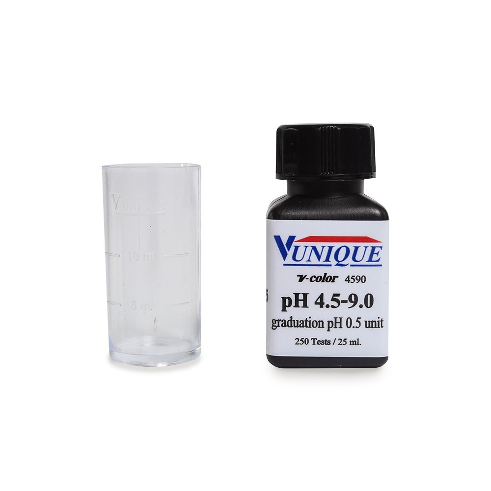 น้ำยาตรวจค่า PH ในน้ำ (4.5-9.0) V unique 4590