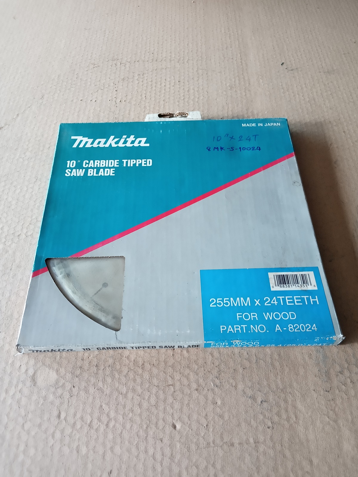 ใบเลื่อยตัดไม้ MAKITA ขนาด 10นิ้ว x 24T (255mm) ฟันคาร์ไบด์ No.A-82024