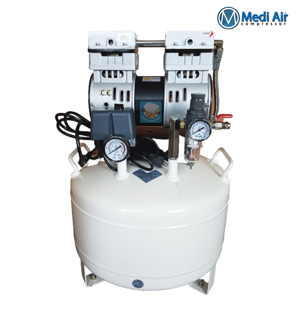 ปั๊มลม แอร์คอมเพลสเซอร์ MEDI AIR รุ่น MA-7001 (ขนาด 30 ลิตร)