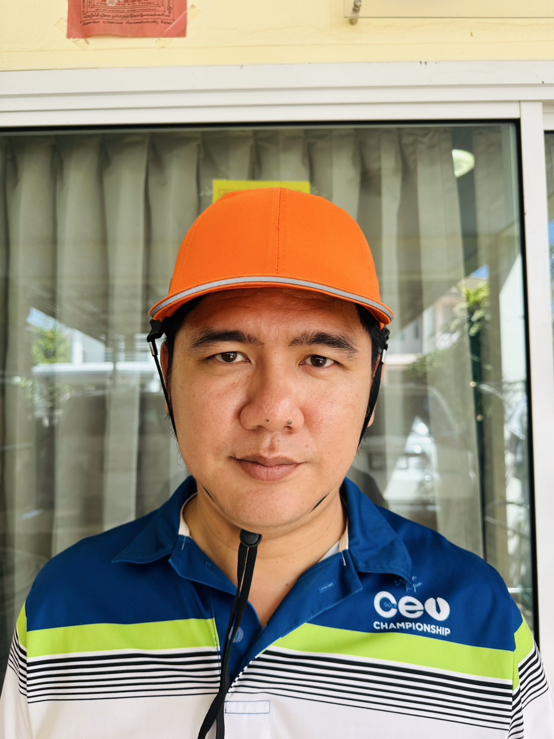 หมวกแก๊ป นิรภัย มาตรฐาน EN812 พร้อมสายรัดคาง