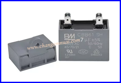 7UF450V คาปาซิสเตอร์พัดลม คาปาใส่เครื่องรั้วไฟฟ้า เครื่องซักผ้า