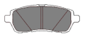 ผ้าเบรค-หน้า Mazda 2 ปี 10 - 14 (ROKBUL)