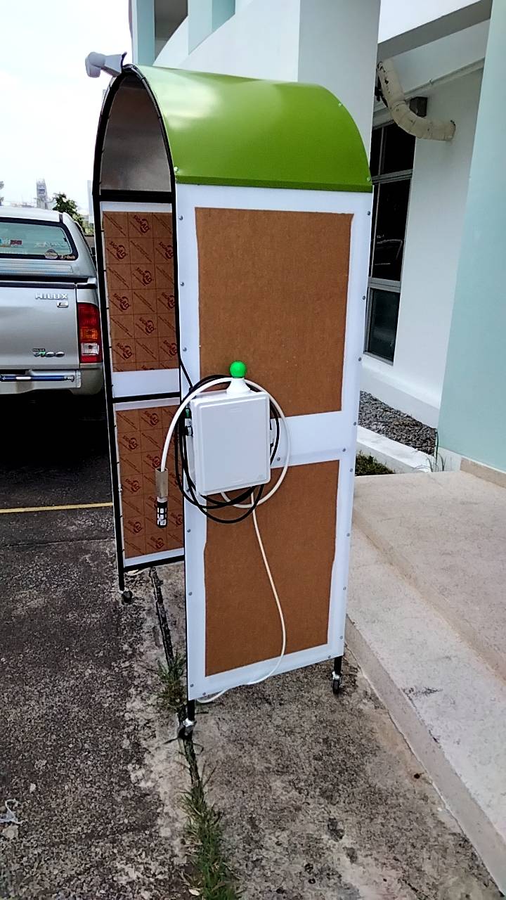 อุโมงค์พ่นฆ่าเชื้อโรคเคลื่อนย้ายได้ โครงสร้างเหล็กหุ้มอคริลิค