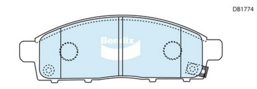 ผ้าเบรค (หน้า) Triton / ไทรทัน ปี 05 - 17 (Bendix-Metal King)
