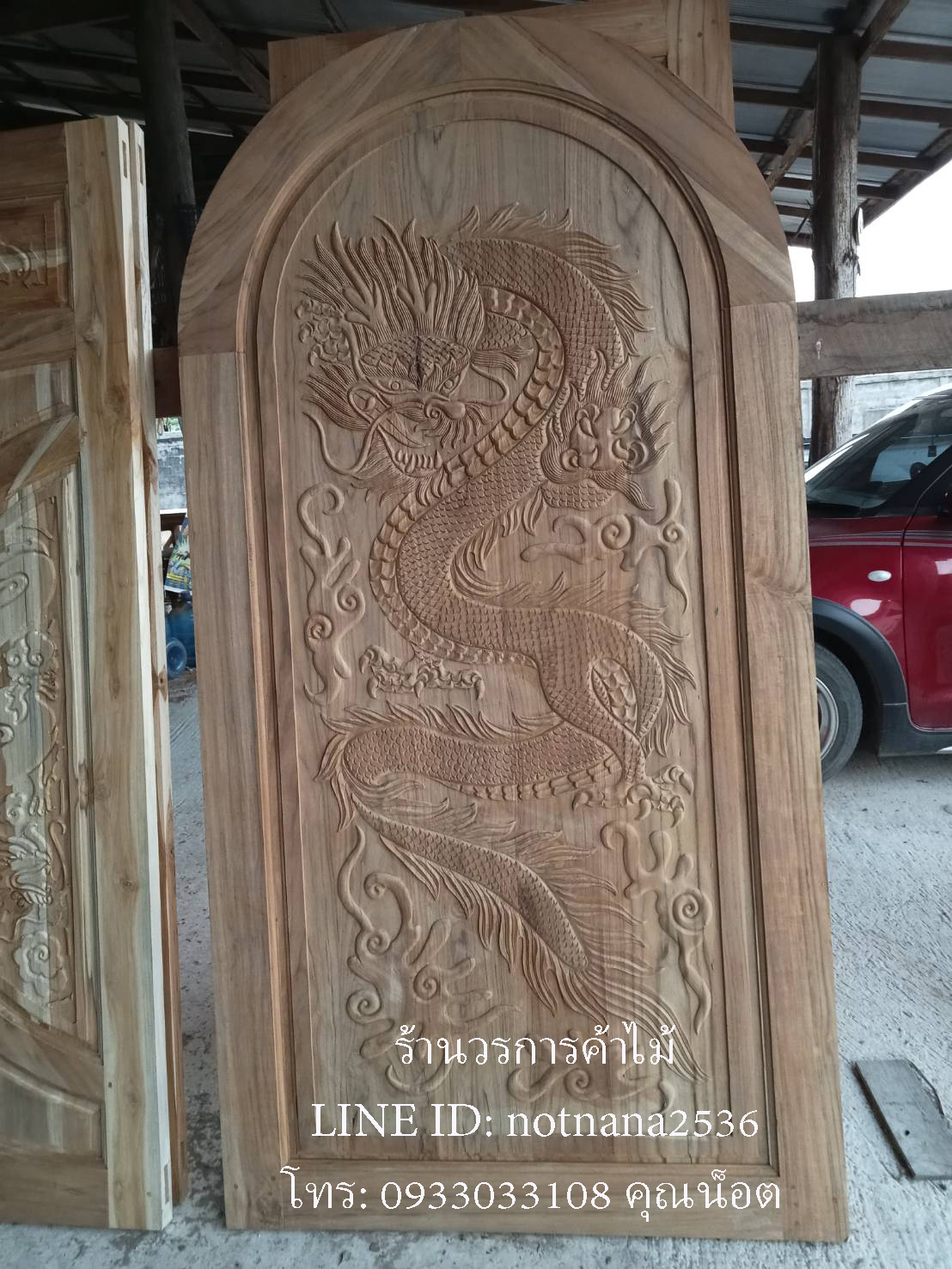 ประตูไม้สักเกรดA รหัสBA304