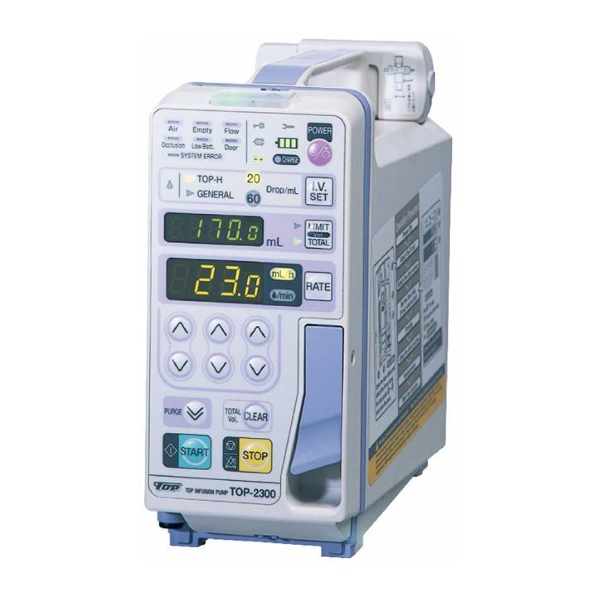 เครื่องควบคุมการให้สารละลายทางหลอดเลือดดำ INFUSION PUMP รุ่น TOP-2300