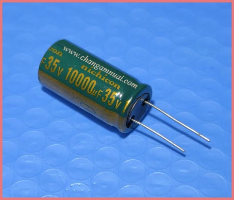 35v10000uf คาปายี่ห้อ Nichicon ขนาด 18x35 มิล 105องศา