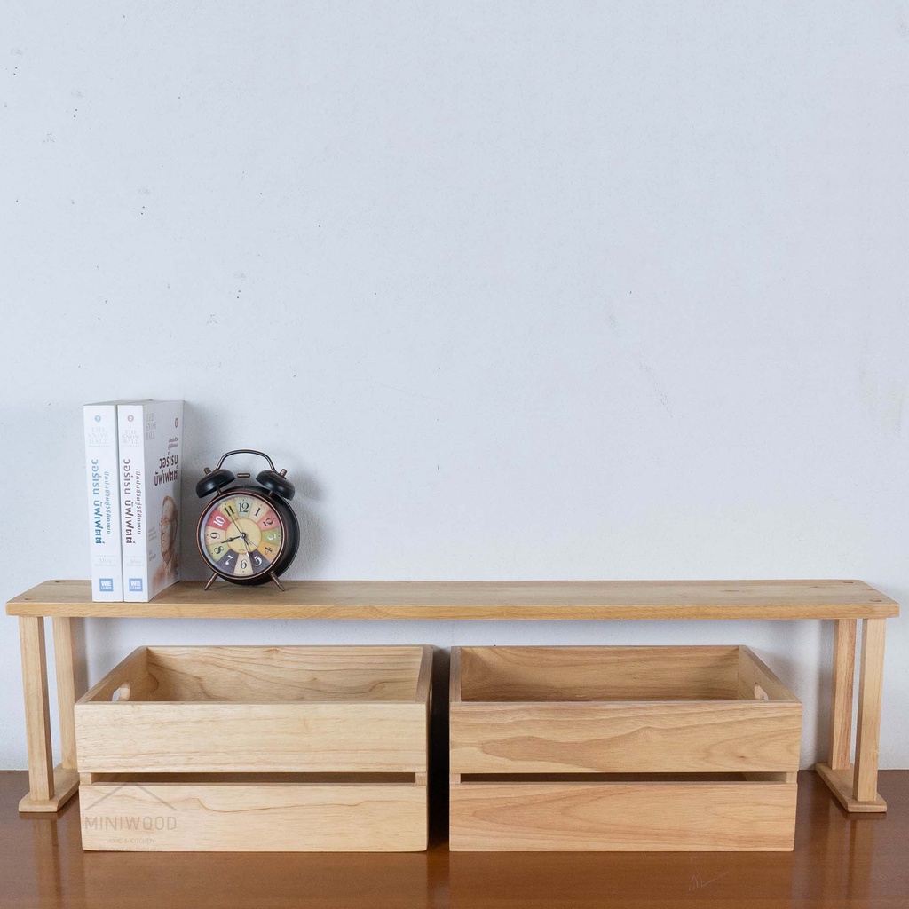 MINIWOOD ชั้นวางของ บนโต๊ะ บนซิ้งค์ในครัว หิ้งวางของเสริม (ลูกค้าประกอบเอง)