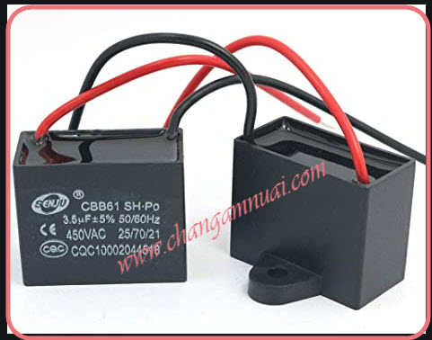 C 3.5UF450V คาปาซิสเตอร์พัดลม