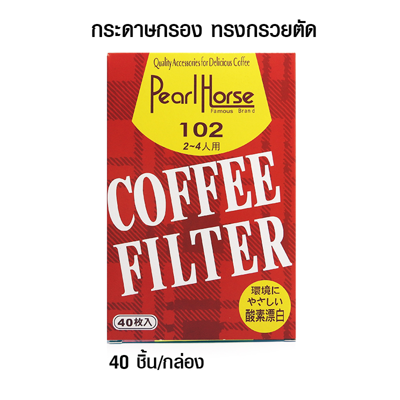 กระดาษกรองกาแฟดริป ทรงกรวยตัด สำหรับดริปเปอร์ ขนาด 2-4 คัพ หรือ 102S 1610-658