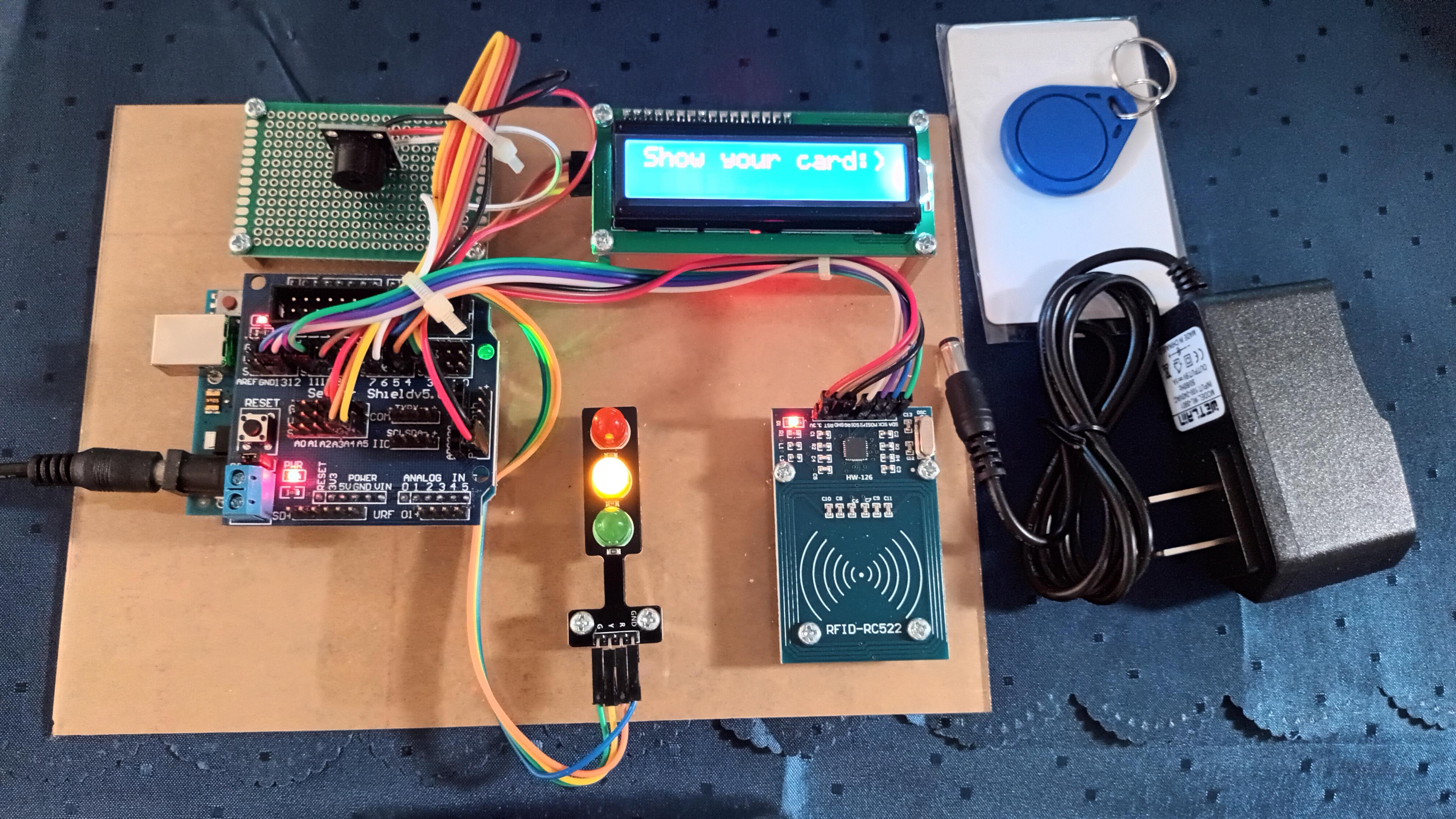 ชุดประกอบสำเร็จ เปิดประตูด้วยคีย์การ์ด RFID RC522