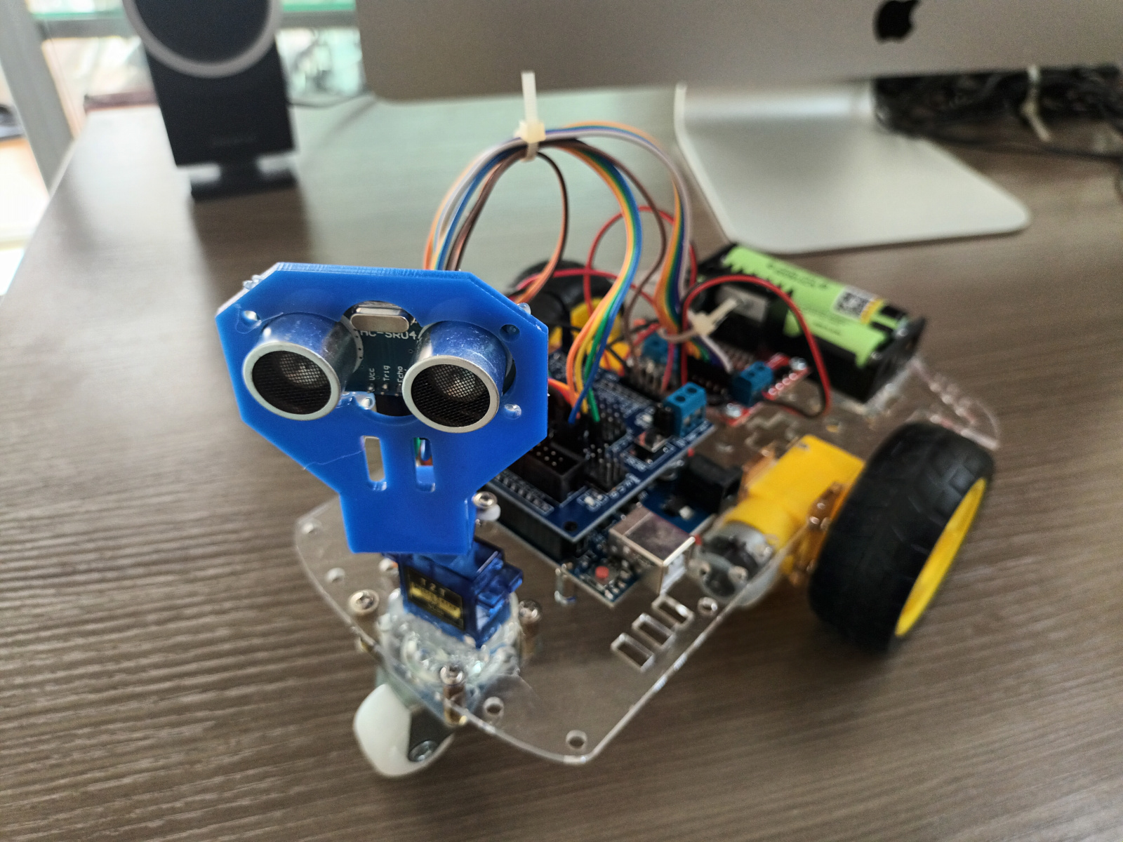 ชุดคิท หุ่นยนต์ Arduino หลบสิ่งกีดขวาง (Ultrasonic)