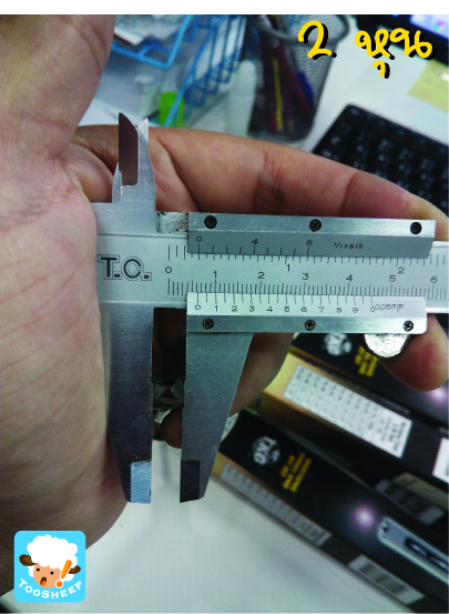 ดอกเจาะไม้ สี่เหลี่ยม TKG (6.5 mm./2หุน)