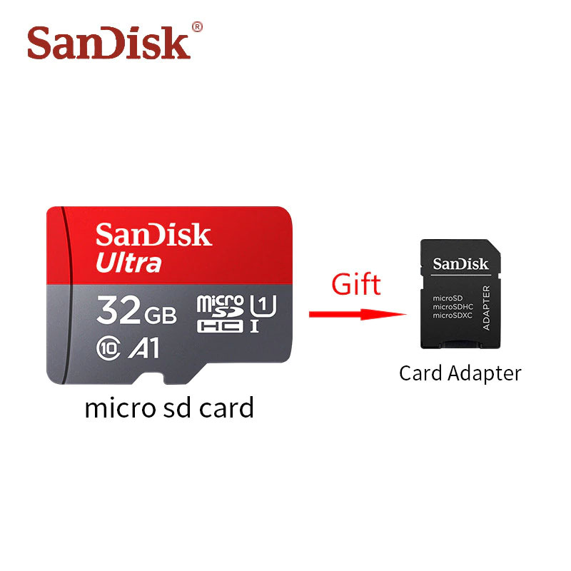 Micro SD Card Class 10 32GB + Card Adapter