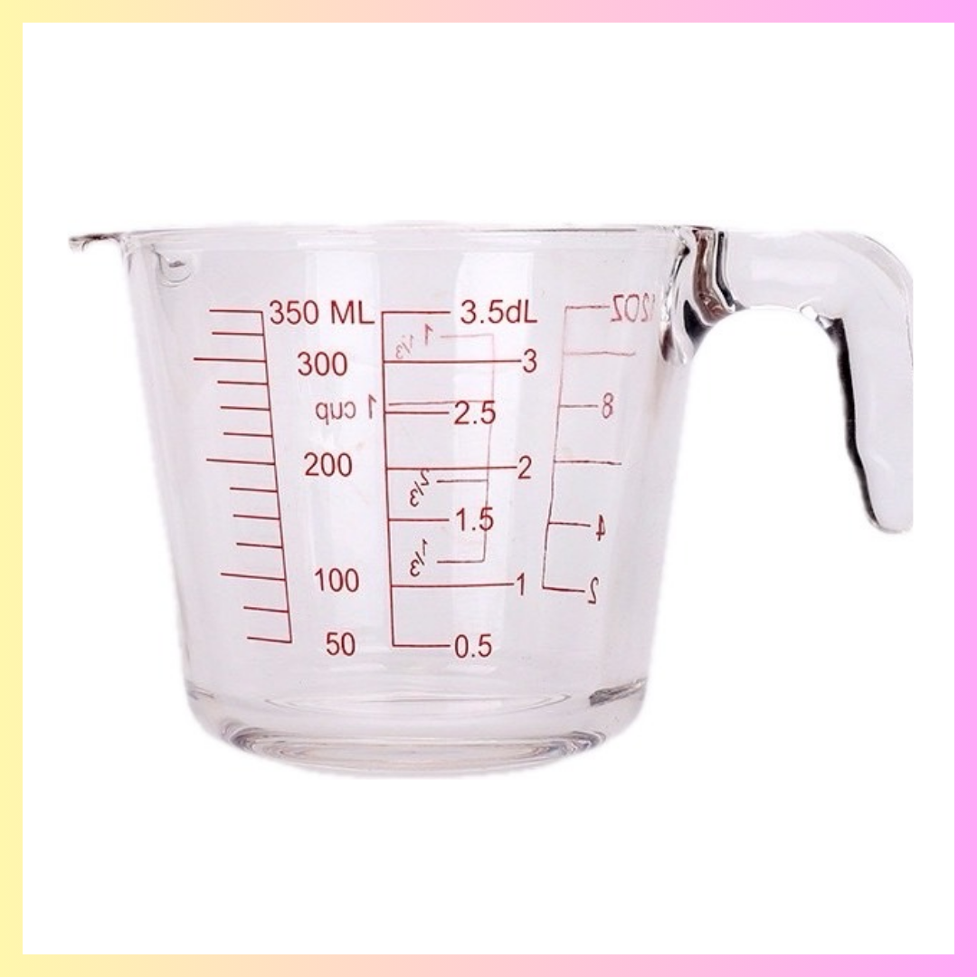 ถ้วยตวงแก้ว มีสเกล 350 ml