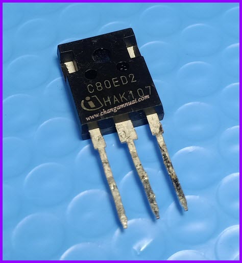 C80ED2 650V 80A ไดโอด Fast Recovery TO-247 สินค้าถอดมือสอง