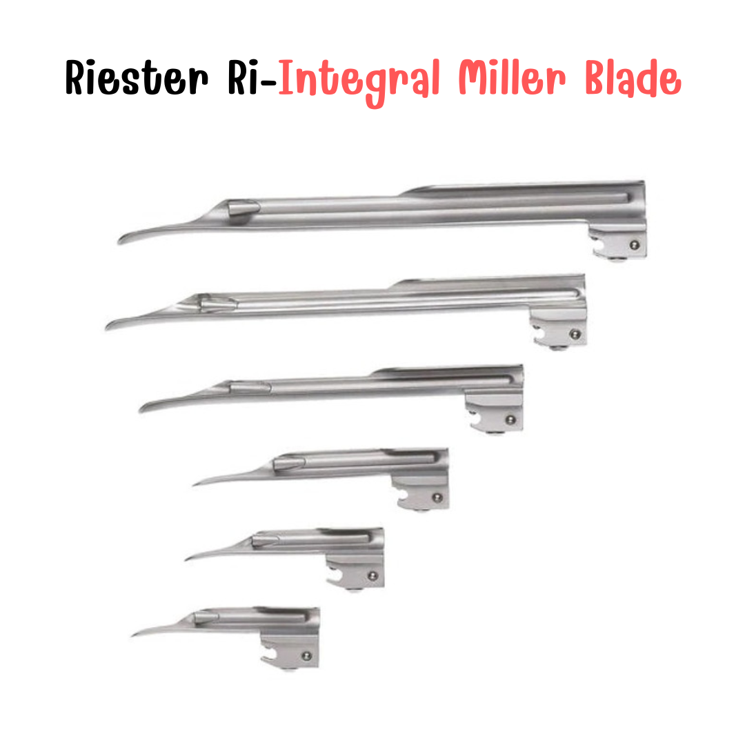 Ri-integral Miller Blade เบลด Fiber Optic แบบหุ้มท่อนำแสง ยี่ห้อ Riester : Germany