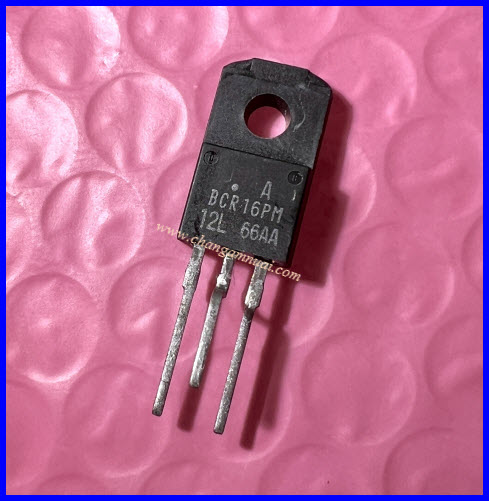 BCR16PM Triac 600v 16A TO-220 Triac ไตรแอค ใส่บอร์ด เครื่องซักผ้า