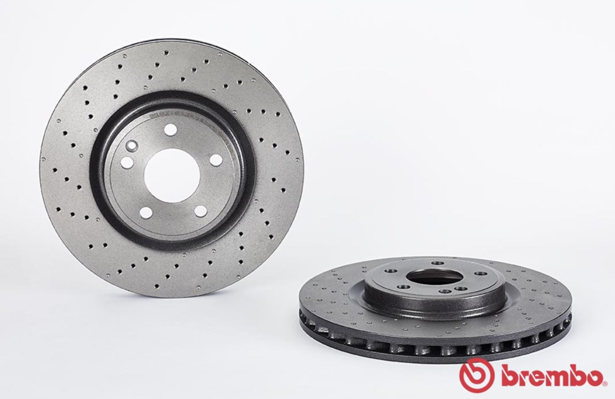 จานเบรค Mercedes-Benz A W176, B W246, CLA C117 (คู่หน้า) ปี 2012 ขึ้นไป / Brembo
