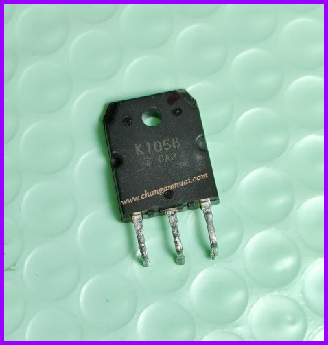 K1058 160V 7A N-channal มอสเฟตขยายเสียง TO-3P สินค้าถอดมือ 2