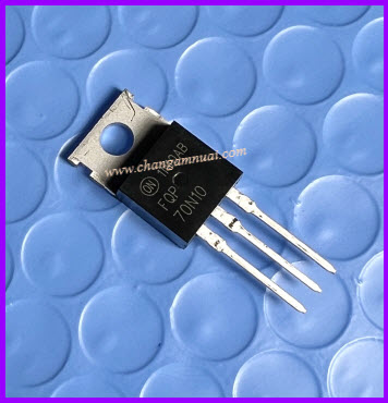 FQP70N10 70N10 Mosfet 57A 100V N-Channel TO-220 ยี่ห้อ ON Semiconductor แท้