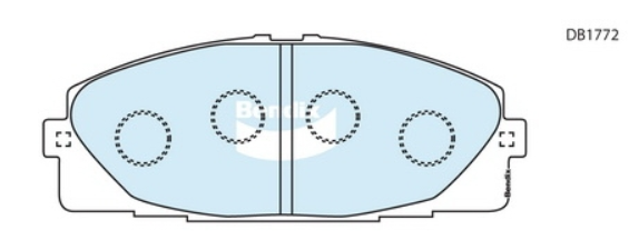 Bendix (Metal-King) ผ้าเบรค (หน้า) รถตู้ คอมมิวเตอร์ Commuter ปี 05 - 17