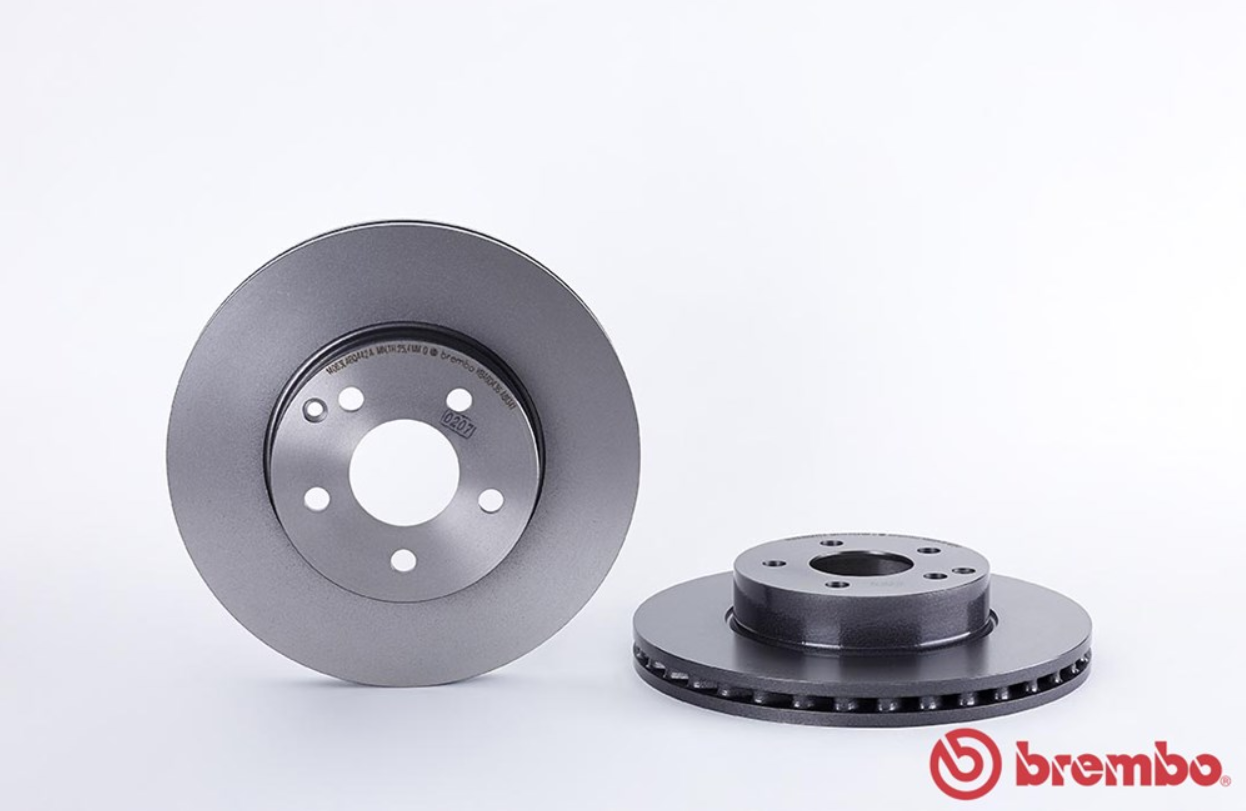 จานเบรค Mercedes-Benz W204 C200 250 (คู่หน้า) ปี 2011 - 2014 / Brembo