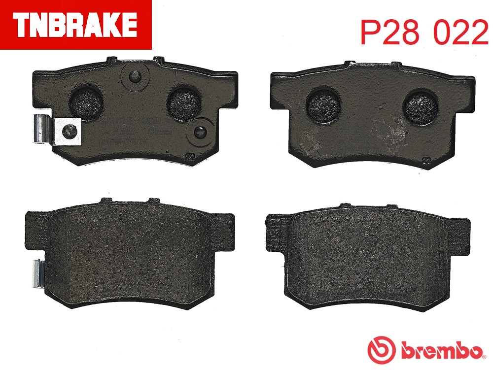 brembo ผ้าเบรคหลัง honda civic fd 1.8,2.0 ฮอนด้า ซีวิค ปี 2006-2012