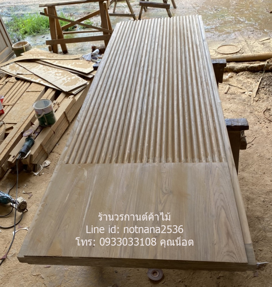 ประตูไม้สักเกรดA รหัสBA208