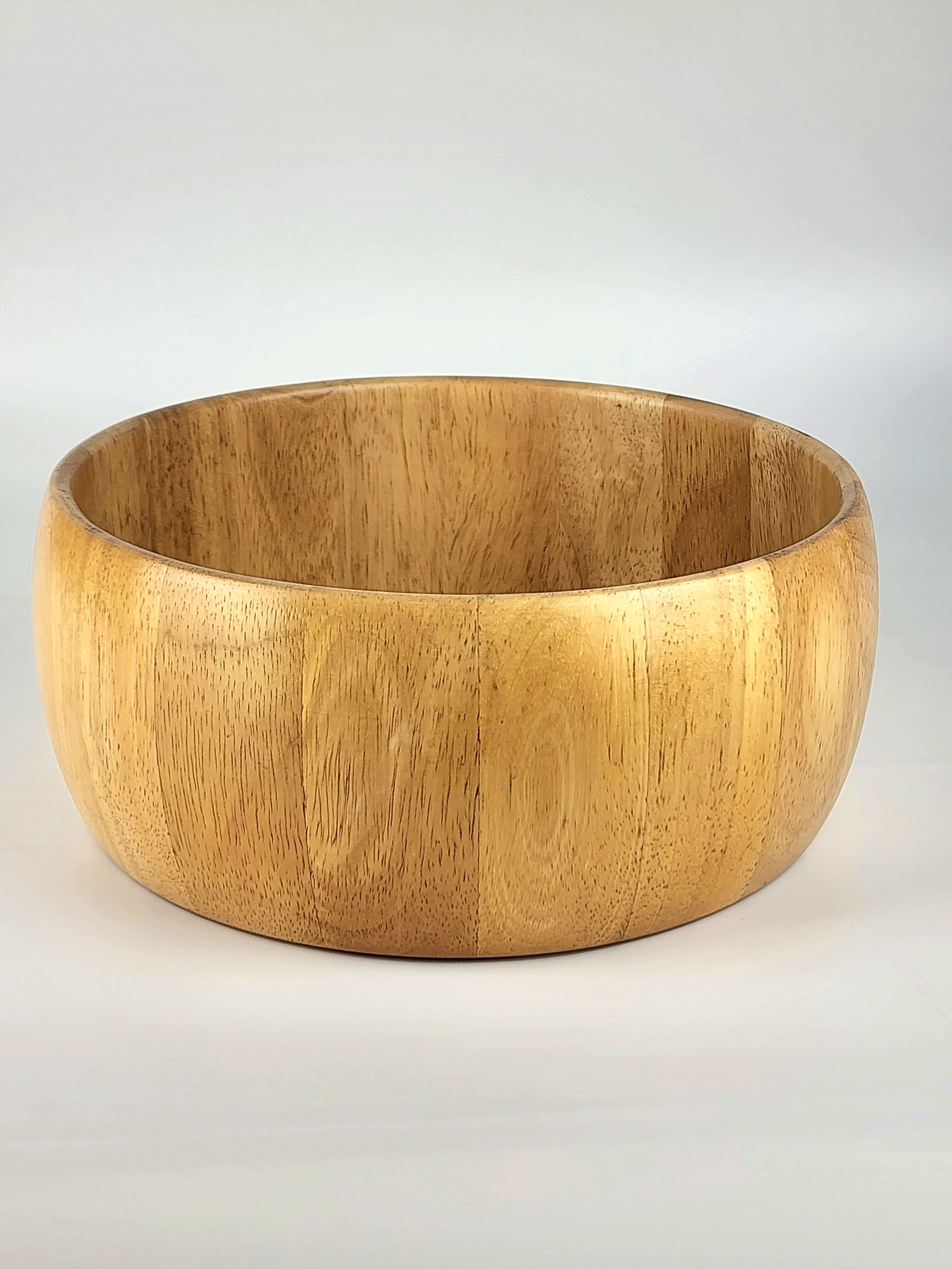 MINIWOOD ชามไม้ โบว์ลไม้ ขนาดโต 10 นิ้ว