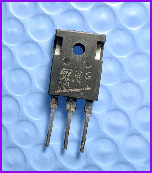 GW30NC60VD 600V 40A IGBT TO-247 สินค้าถอด มือสอง มีแดมป์