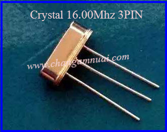 คริสตัล Crystal 16.00 Mhz 3 PIN โลหะ