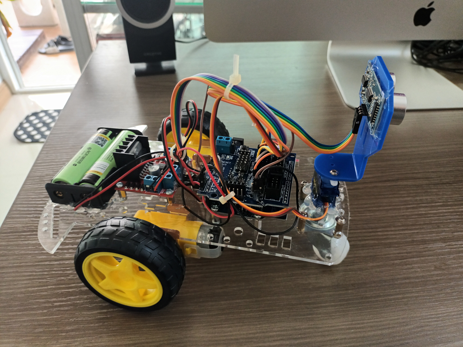 ชุดคิท หุ่นยนต์ Arduino หลบสิ่งกีดขวาง (Ultrasonic)