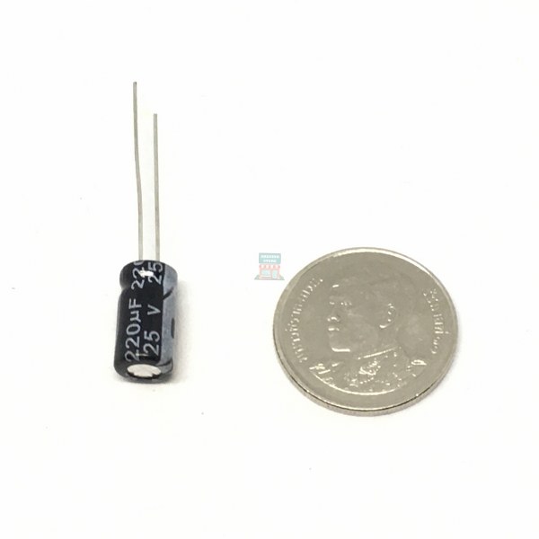 C 25V 220uF 5pcs