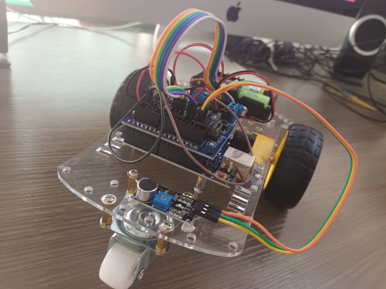 ชุดคิท หุ่นยนต์ Arduino ควบคุมด้วยเสียงปรบมือ