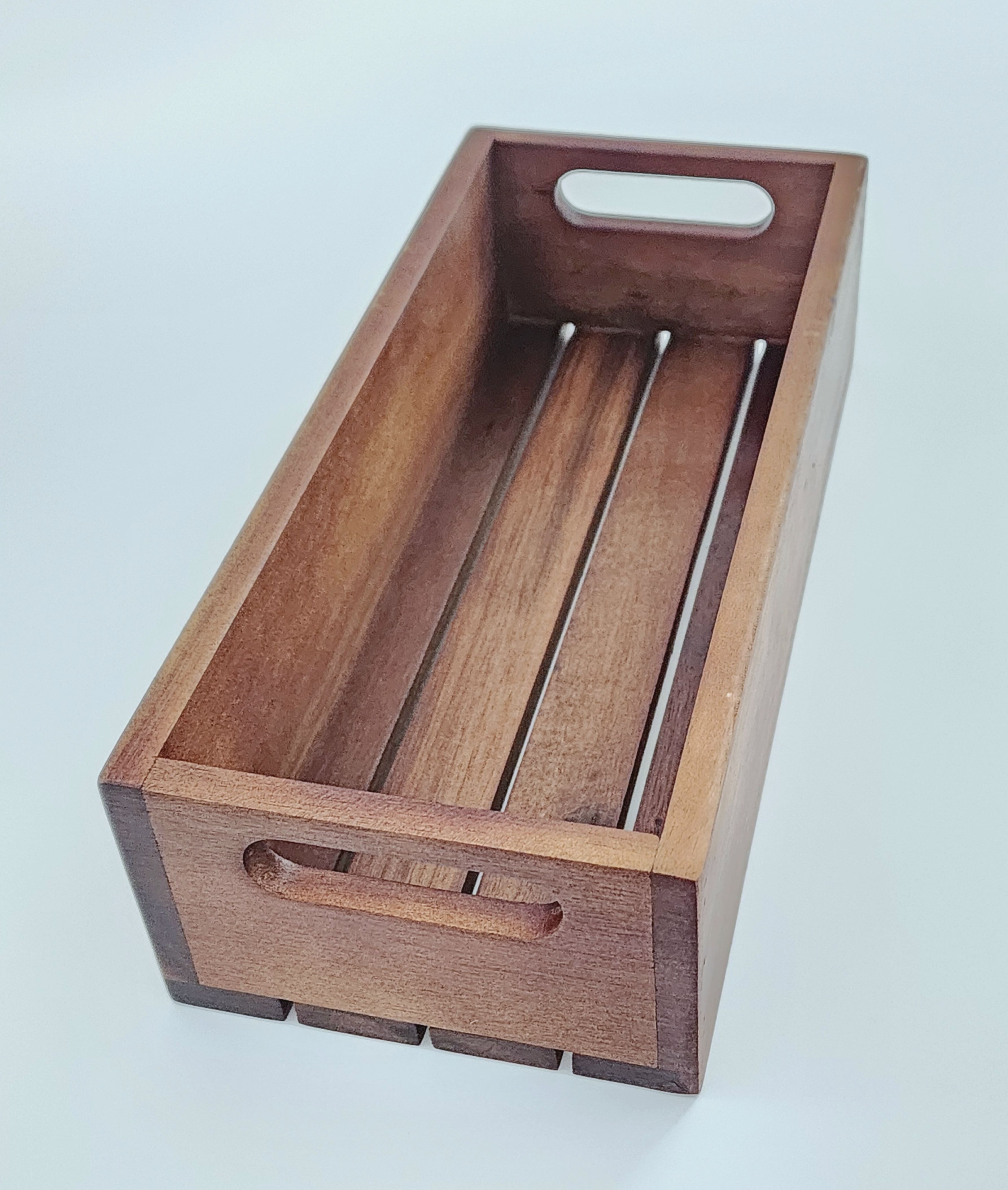 MINIWOOD ถาดไม้ระแนง ลังไม้ ลังผลไม้ ถาดเสริฟไม้จามจุรี wooden box