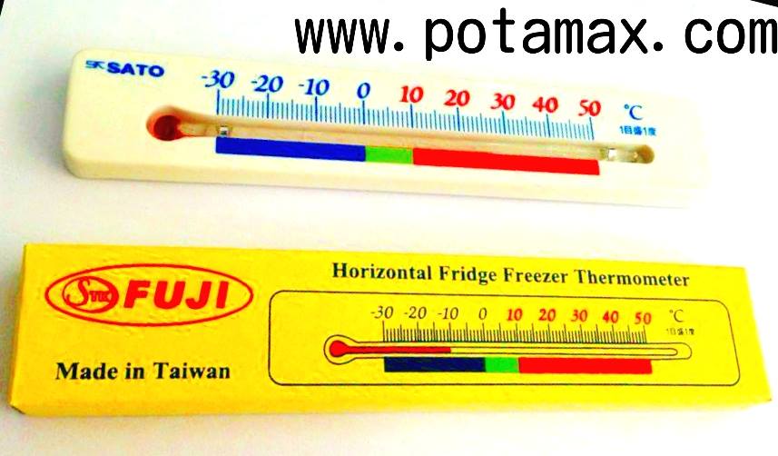 Horizontal Fridge Freezer Thermometer