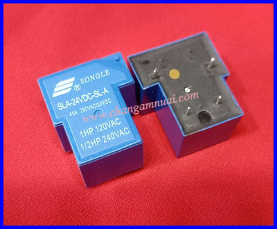 รีเลย์เครื่องเชื่อมไฟฟ้า 24V SLA-24VDC-SL-A 4ขา 40A Relay welder