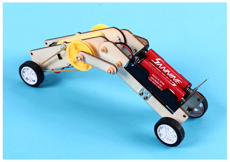 หุ่นยนต์ไม้เดินแบบหนอน Crawling Robot Kits DIY