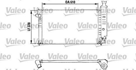 VALEO หม้อน้ำ PEUGEOT 405 GR 1.9 (AT/MT), 405 MI-16 (MT)