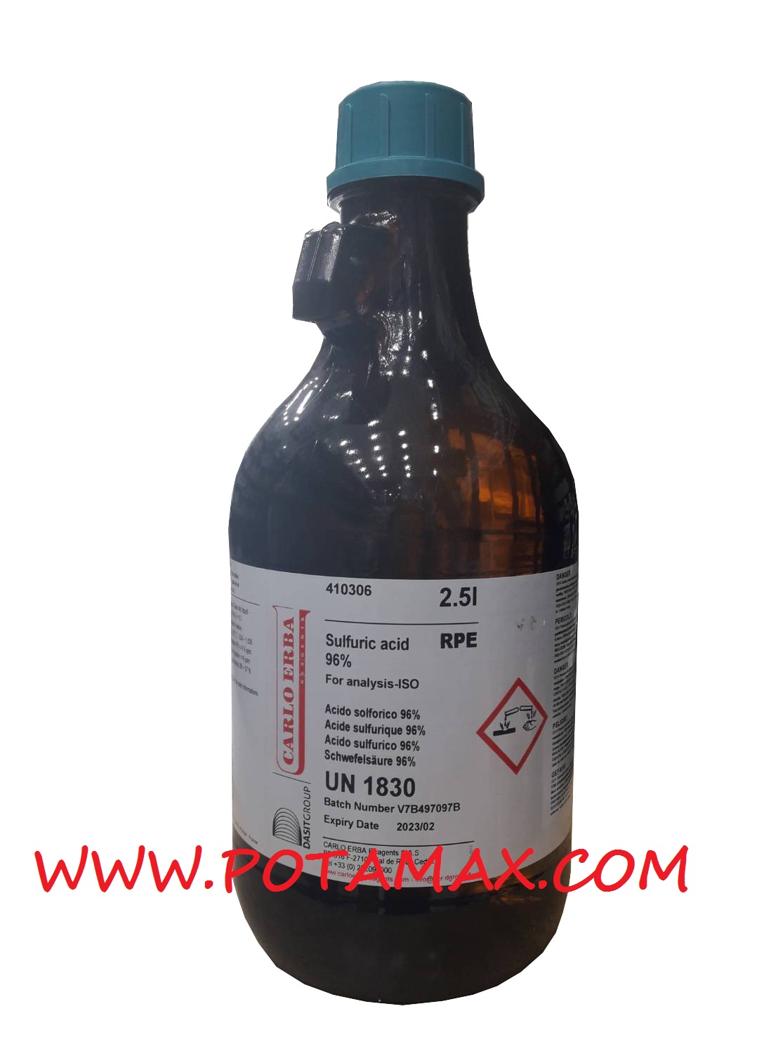 Sulfuric acid 96% ขนาด 2.5 L