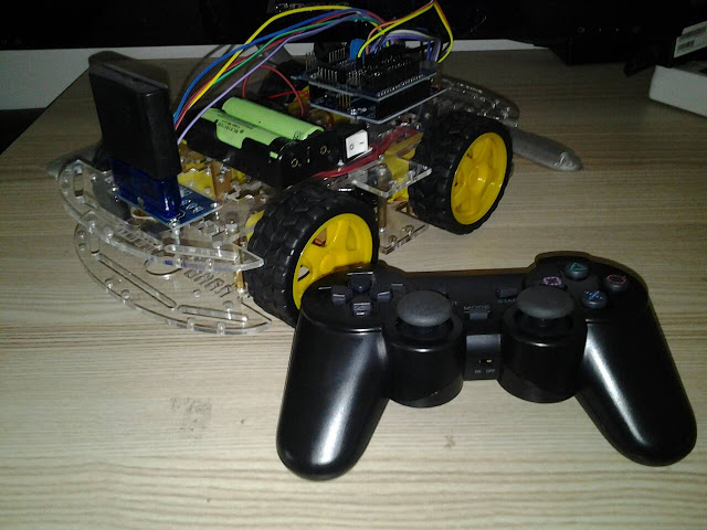 ชุดคิท รถบังคับ Arduino ด้วย Wireless Joystick PS2